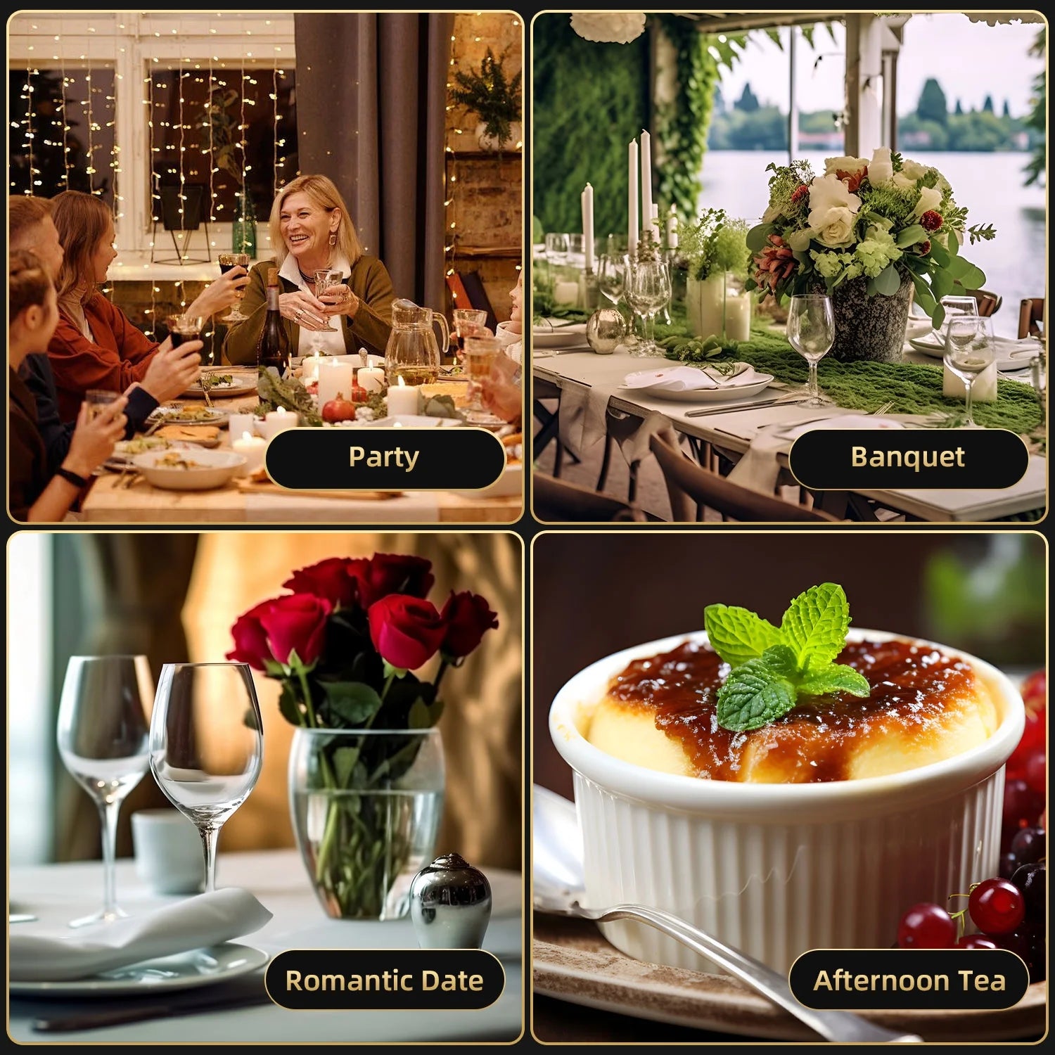 Silverware Sets, 30 PCS Flatware Set for 6, Premium Stainless Steel Cutlery Utensil Set Mirror Polished Forks and Spoons, Dishwasher Safe