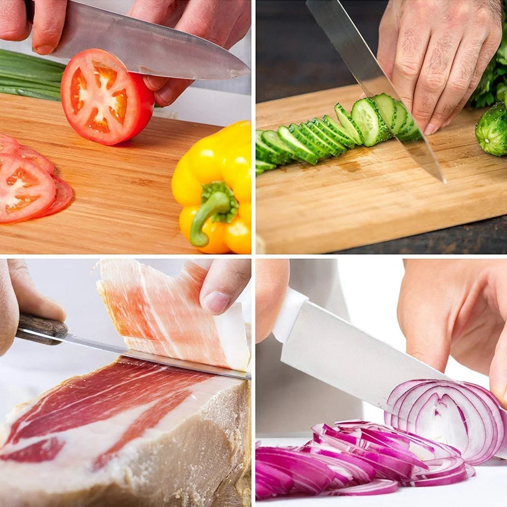 1Pc Stainless Steel Sharpener Knife Professional Kitchen Sharpening Rod Stick Tool, Sharpening Steel Rod, Sharpening Stick