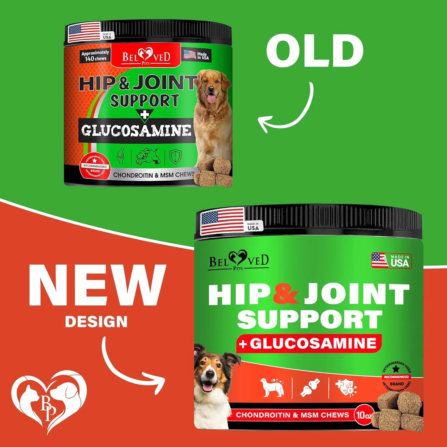 Dog Hip and Joint Supplement & Arthritis Pain Relief Treats - Glucosamine Chondroitin MSM Soft Chews for Senior Dogs - Natural Medicine & Support Mobility - Turmeric Vitamins for Dysplasia - USA