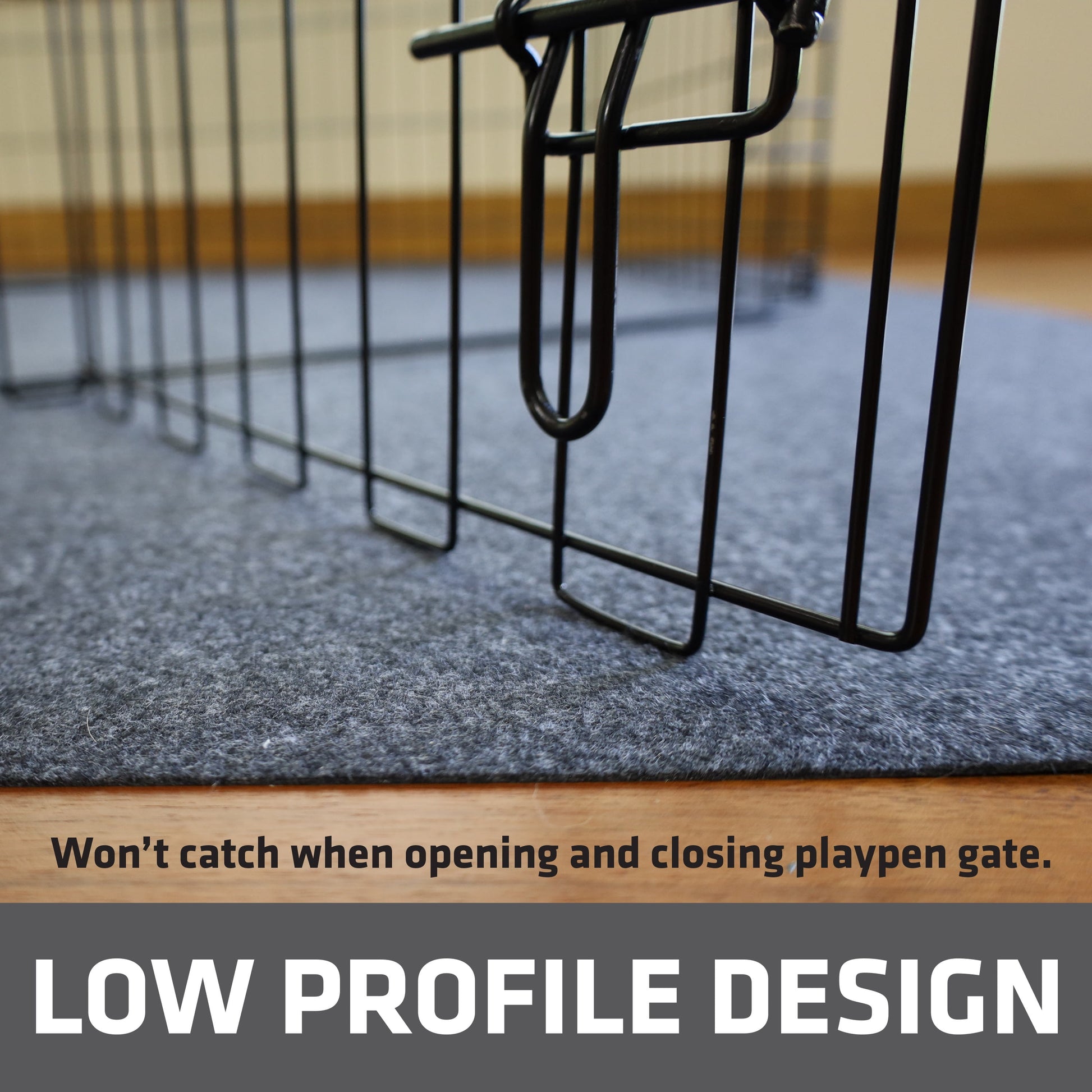 Jumbo Dog Playpen Mat, Absorbent/Waterproof/Non-Slip/Machine Washable, XL Size (60” X 74”), Reusable Puppy Pad for Training, Whelping, Housebreaking, Incontinence, and Crate/Kennel