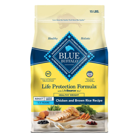 Life Protection Formula Healthy Weight Adult Dry Dog Food with Chicken, 15 lb Bag