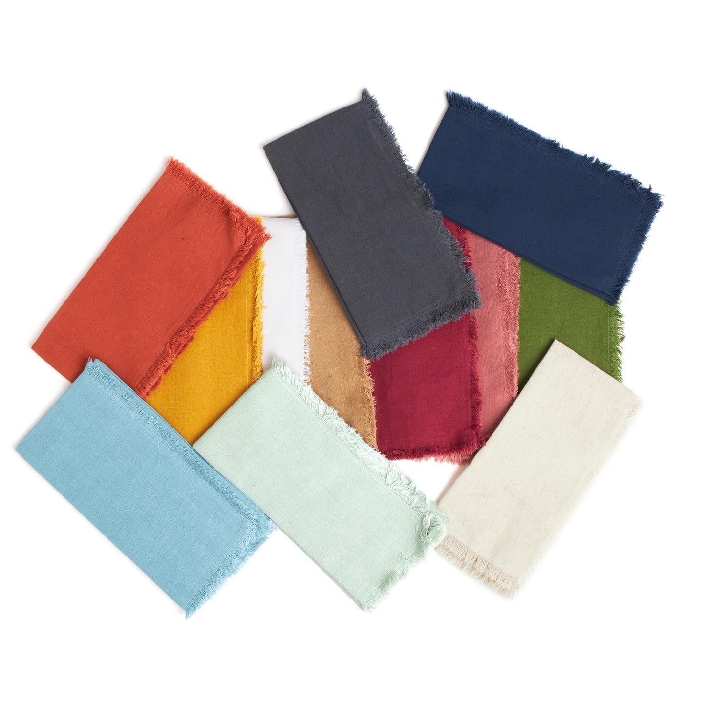 ACCENTHOME Navy Cotton Linen Napkin Set of 12 18X18 Inch Dinner Napkins - Washable Soft Premium Hotel Quality Reusable Napkins Perfect Table Napkins for Family Dinners, Weddings