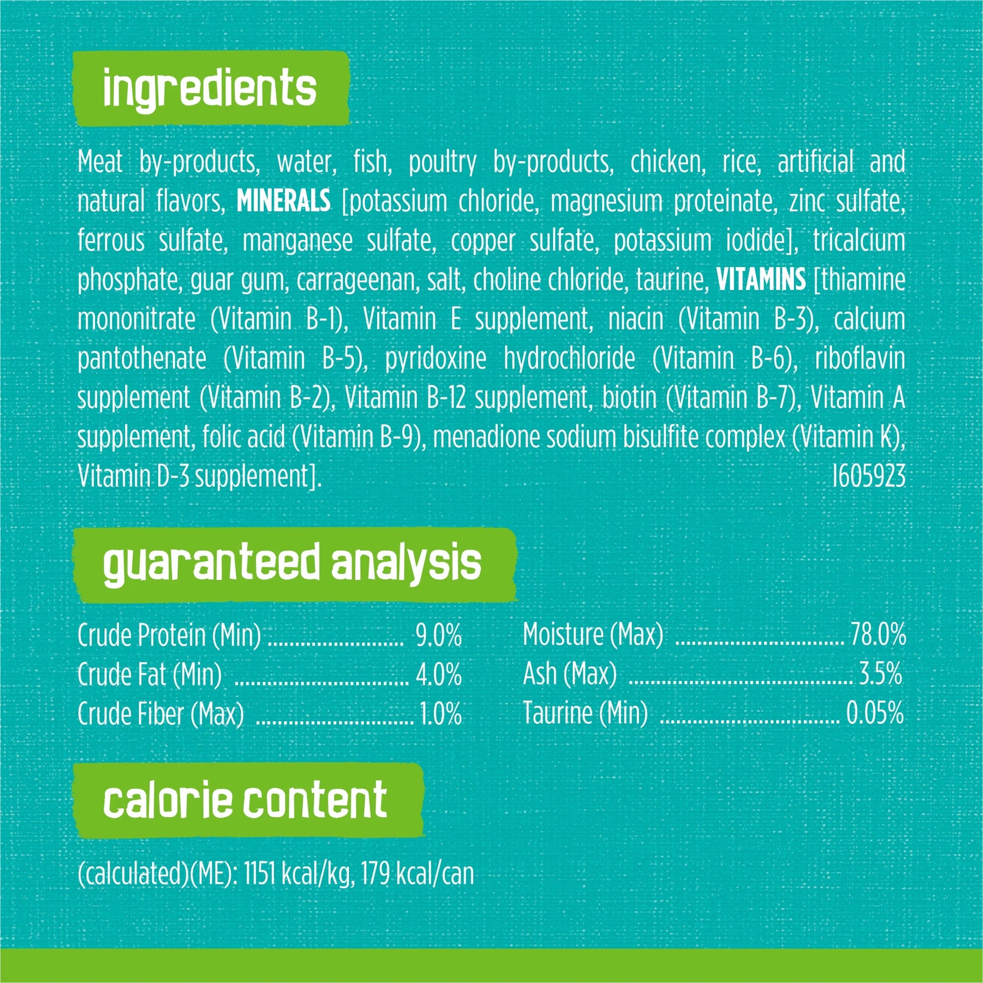 Purina  Sea Captain's Choice Wet Cat Food Pâté, 5.5 oz Can