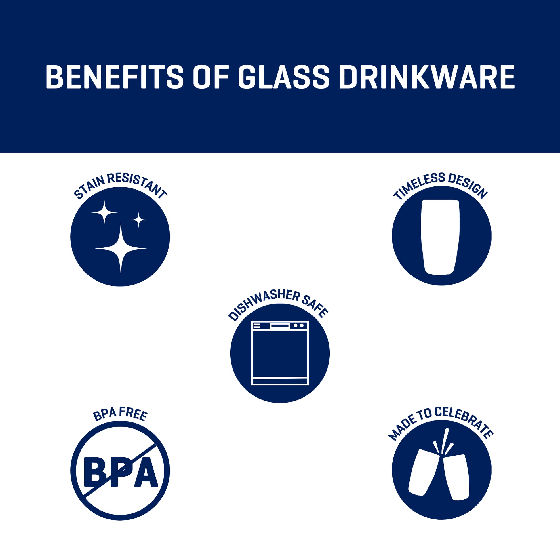 12 Piece Radiant Drinking Glasses Set, 16 Oz & 12 Oz Clear Glasses