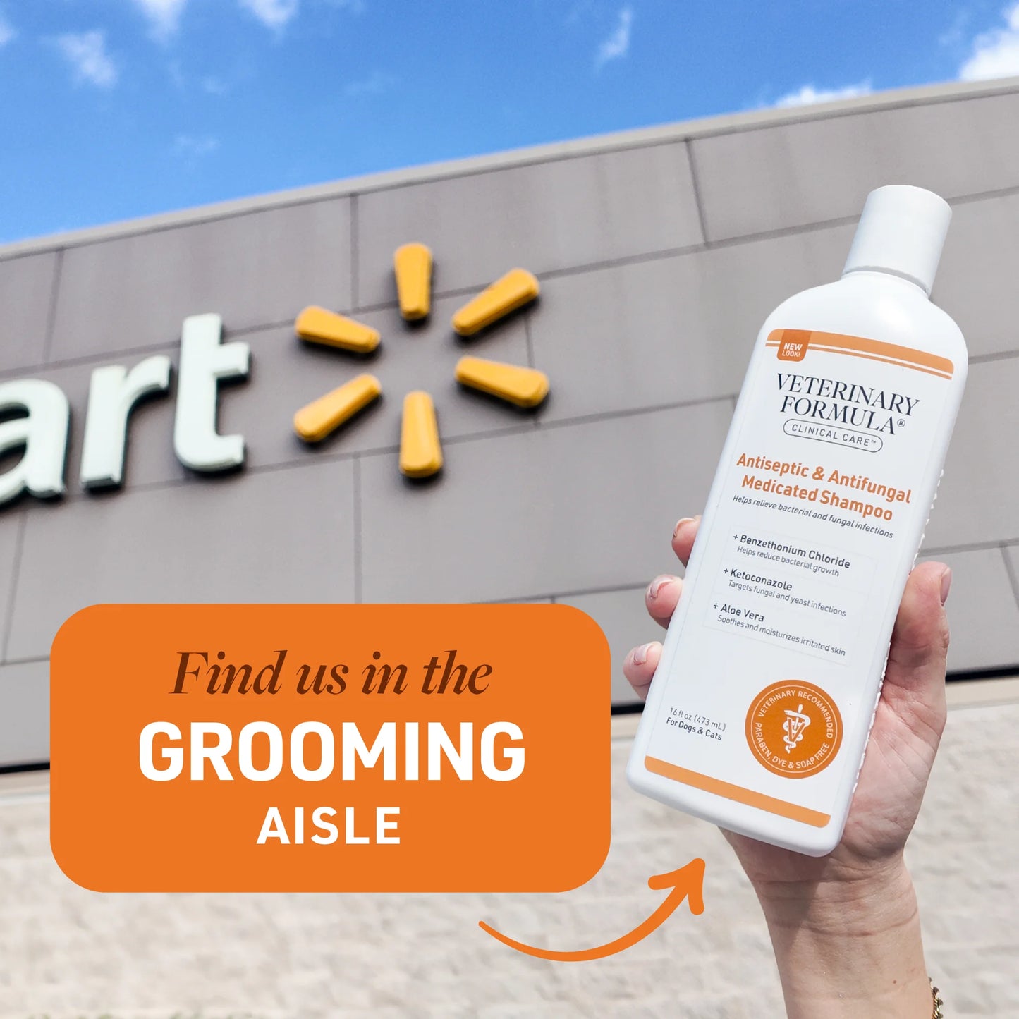 Clinical Care Antiseptic & Antifungal Shampoo for Dogs & Cats, 16 Oz.