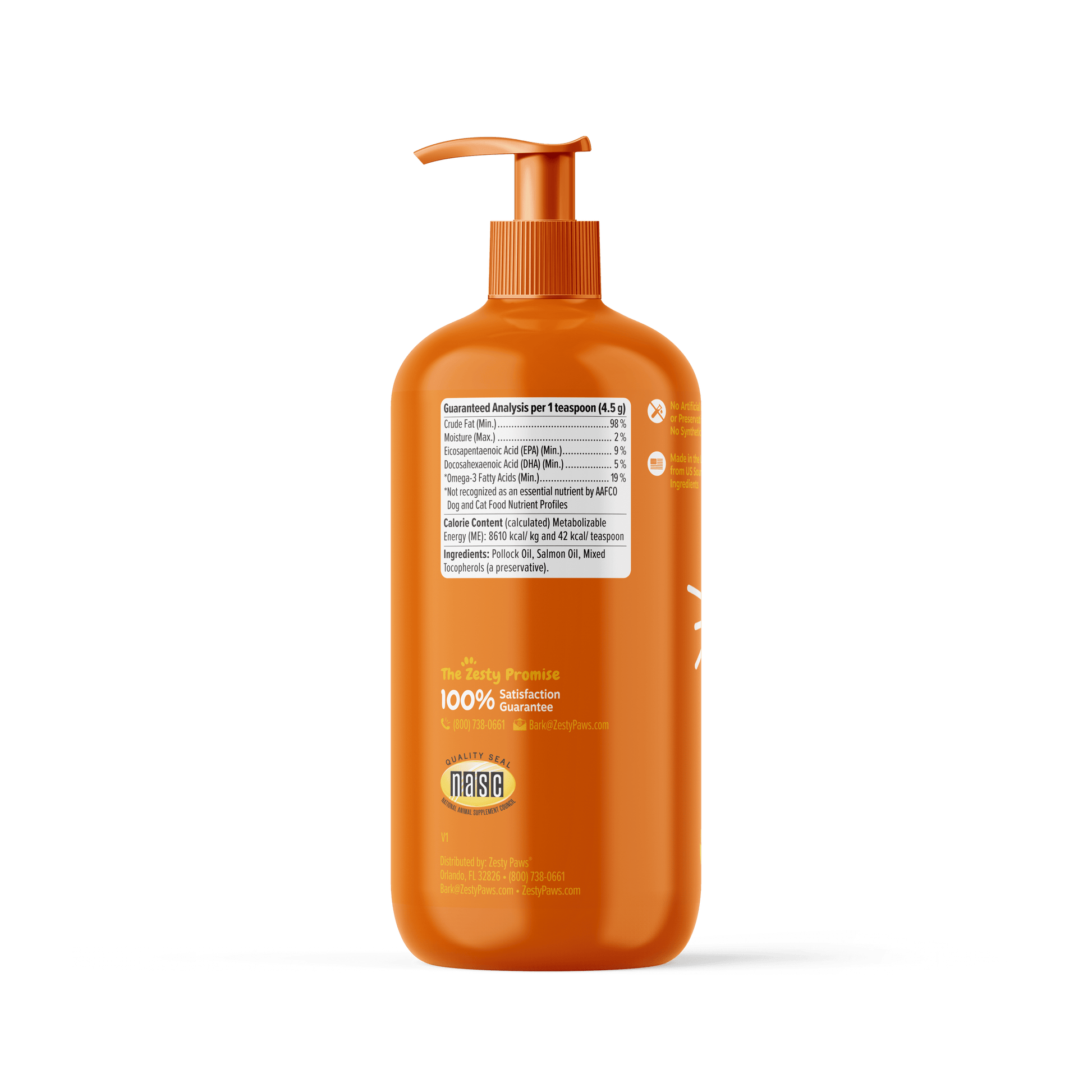 Wild Alaskan Salmon Oil Formula for Cats & Dogs, for Skin & Coat Health, 32Oz