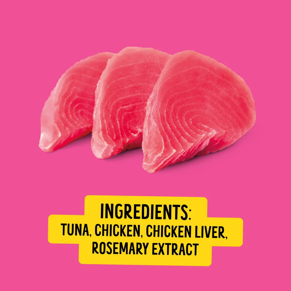 Purrpops Freeze-Dried Tuna Flavored Cat Treats, 4-Piece Pouch