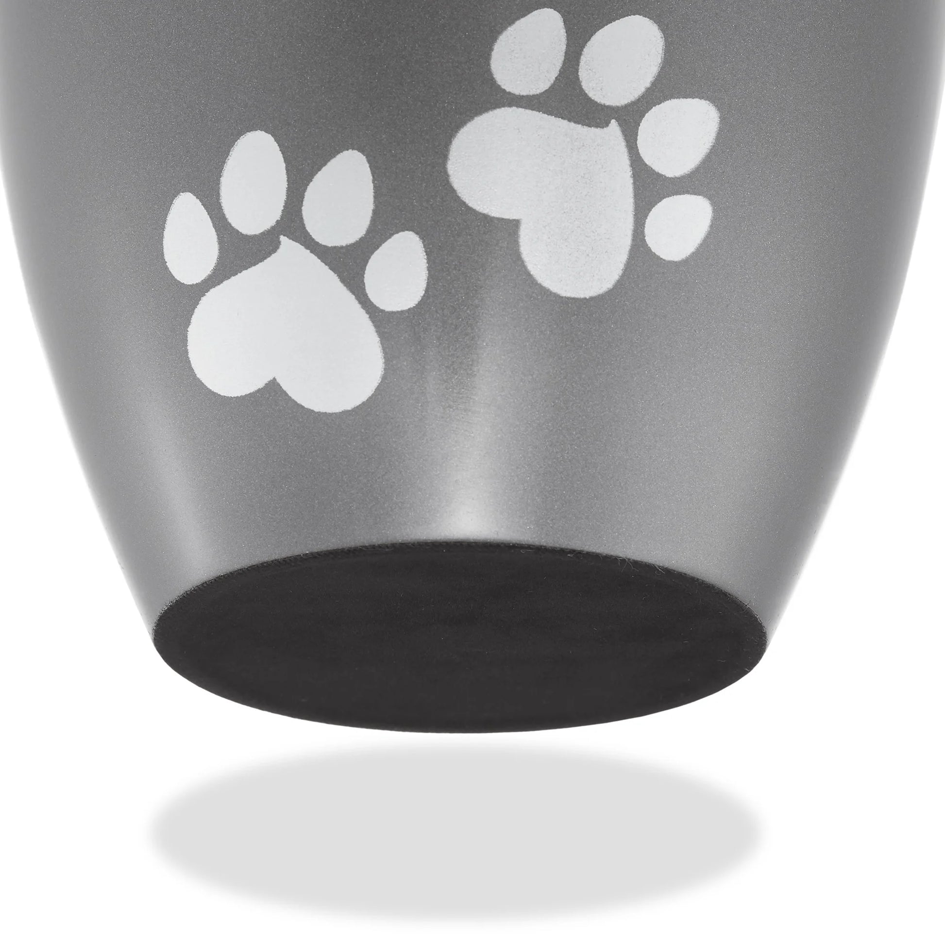 Pet Cremation Urns for Dog and Cat Ashes, Memorial Paw Print Urn - Medium up to 70 Pounds Gray