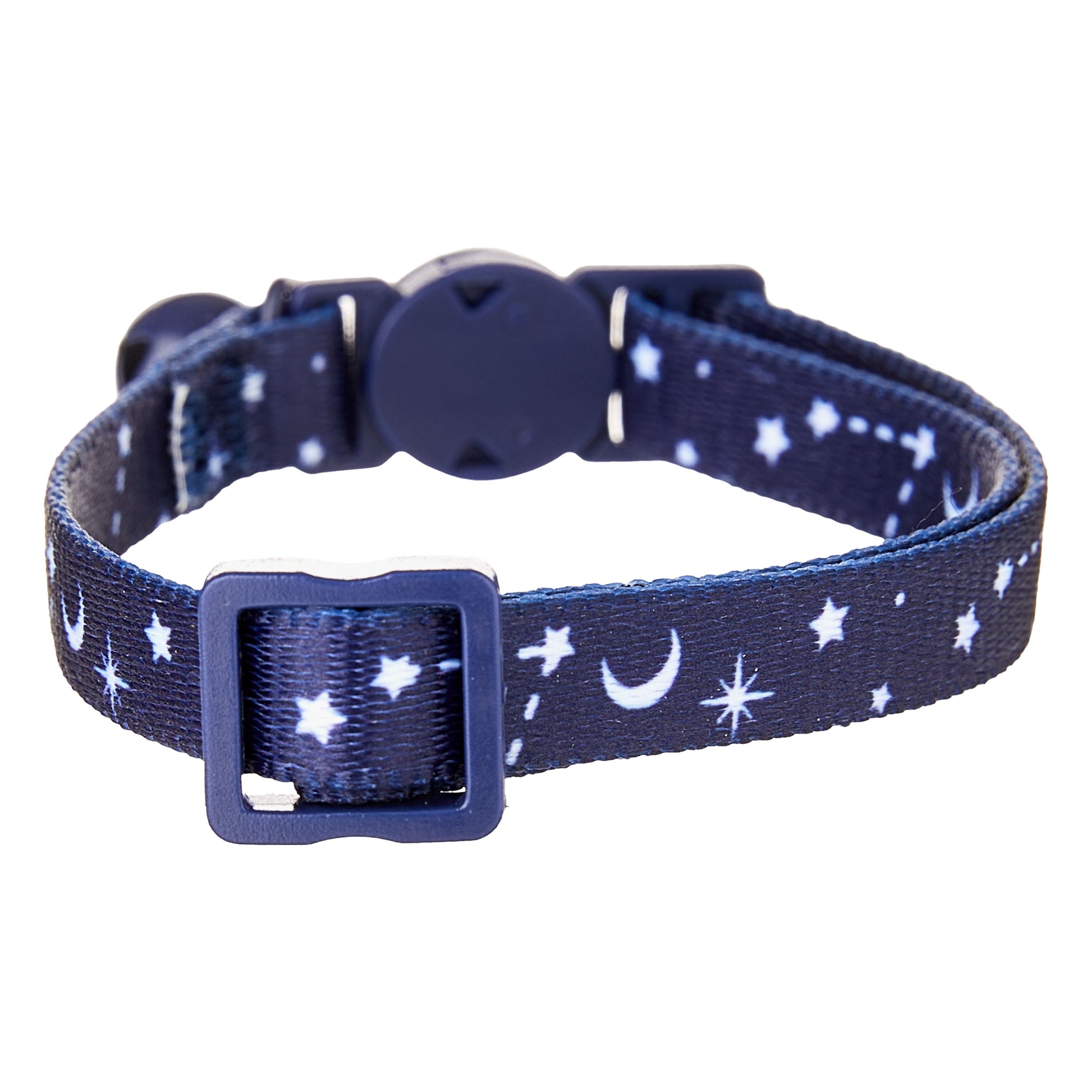 Celestial Print Breakaway Cat Collar in Blue, One Size Fits Most