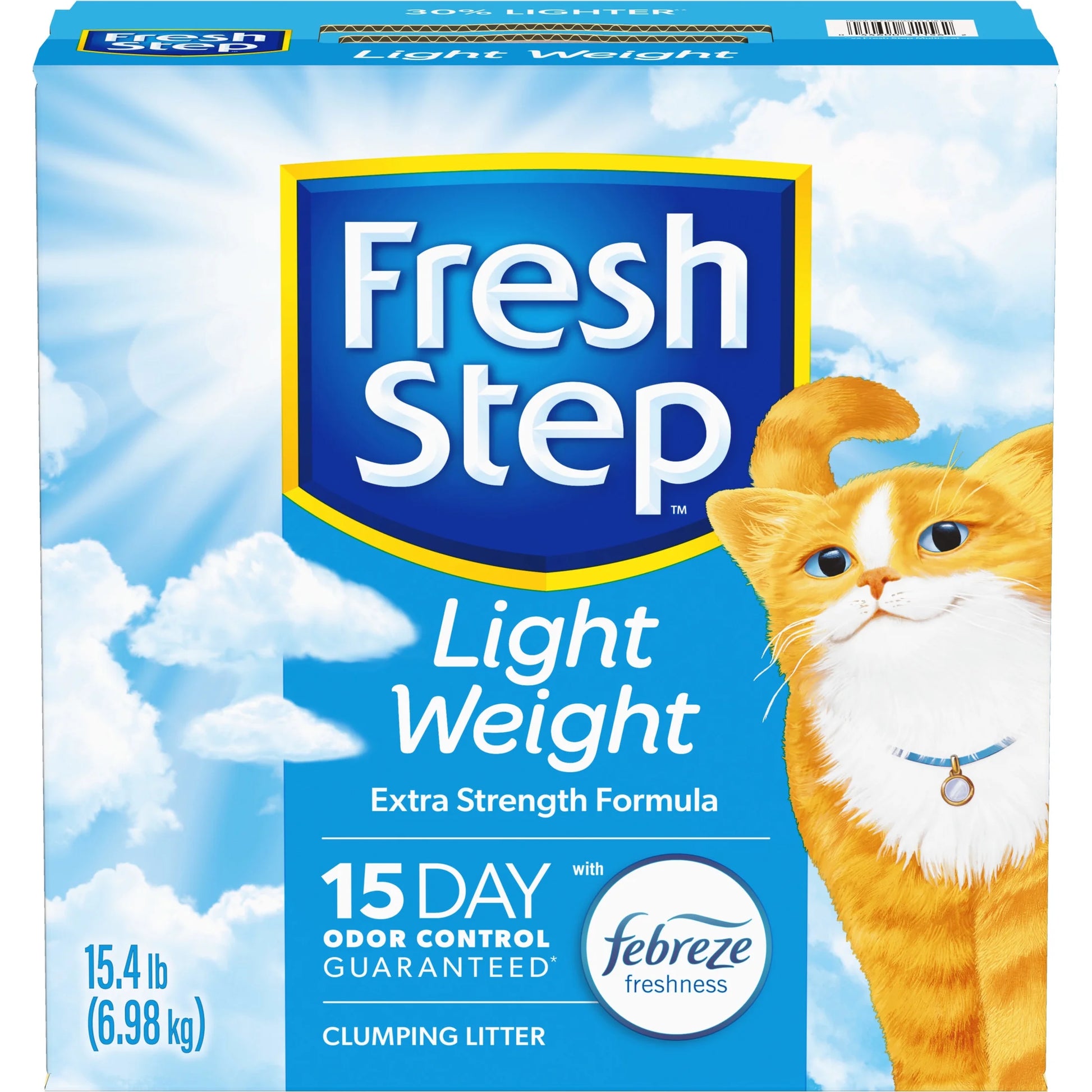 Lightweight Extreme Scented Clumping Cat Litter with Febreze, 15.4 Lbs