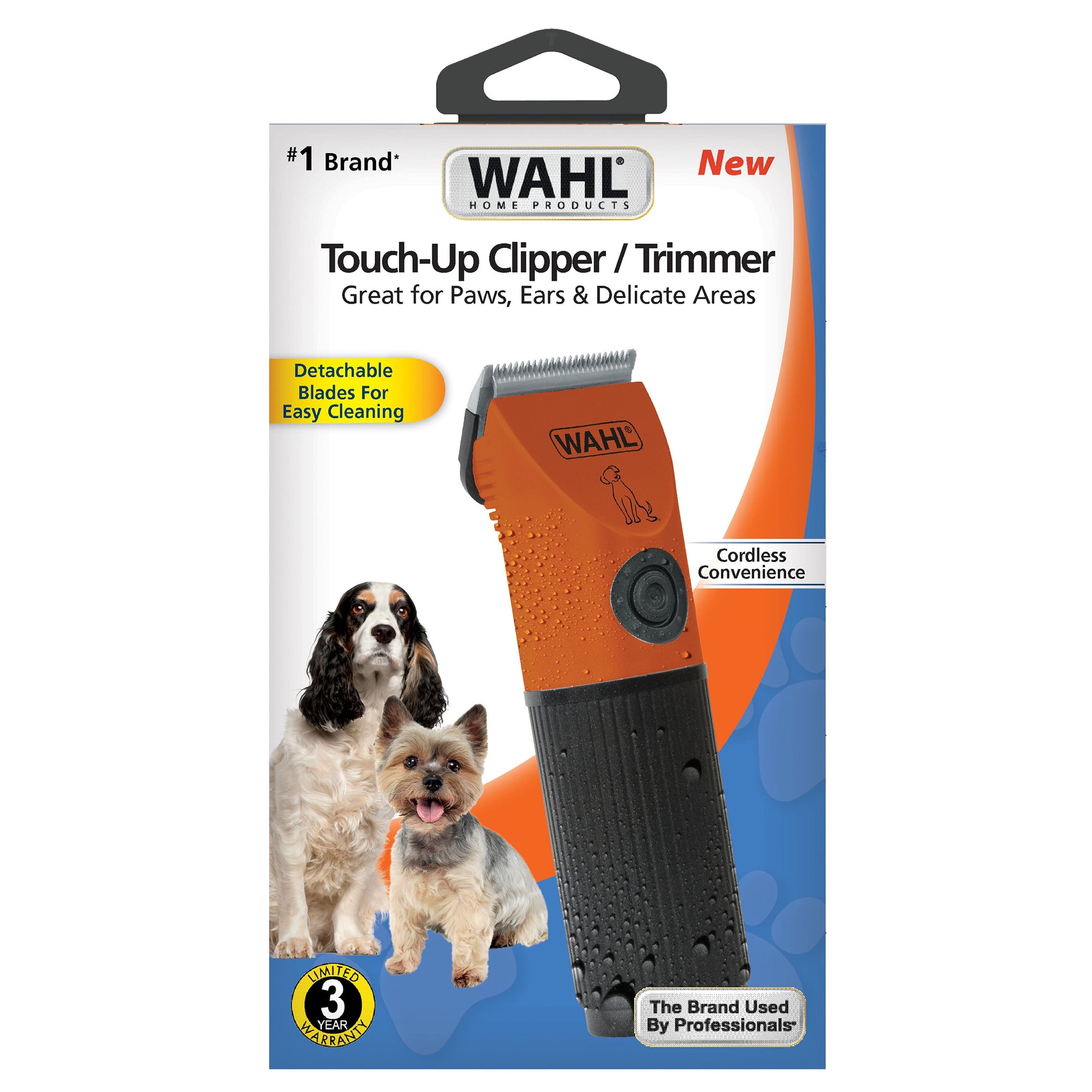 Touch up Battery Powered Pet Dog Clipper-Trimmer, Orange/Black - 70008