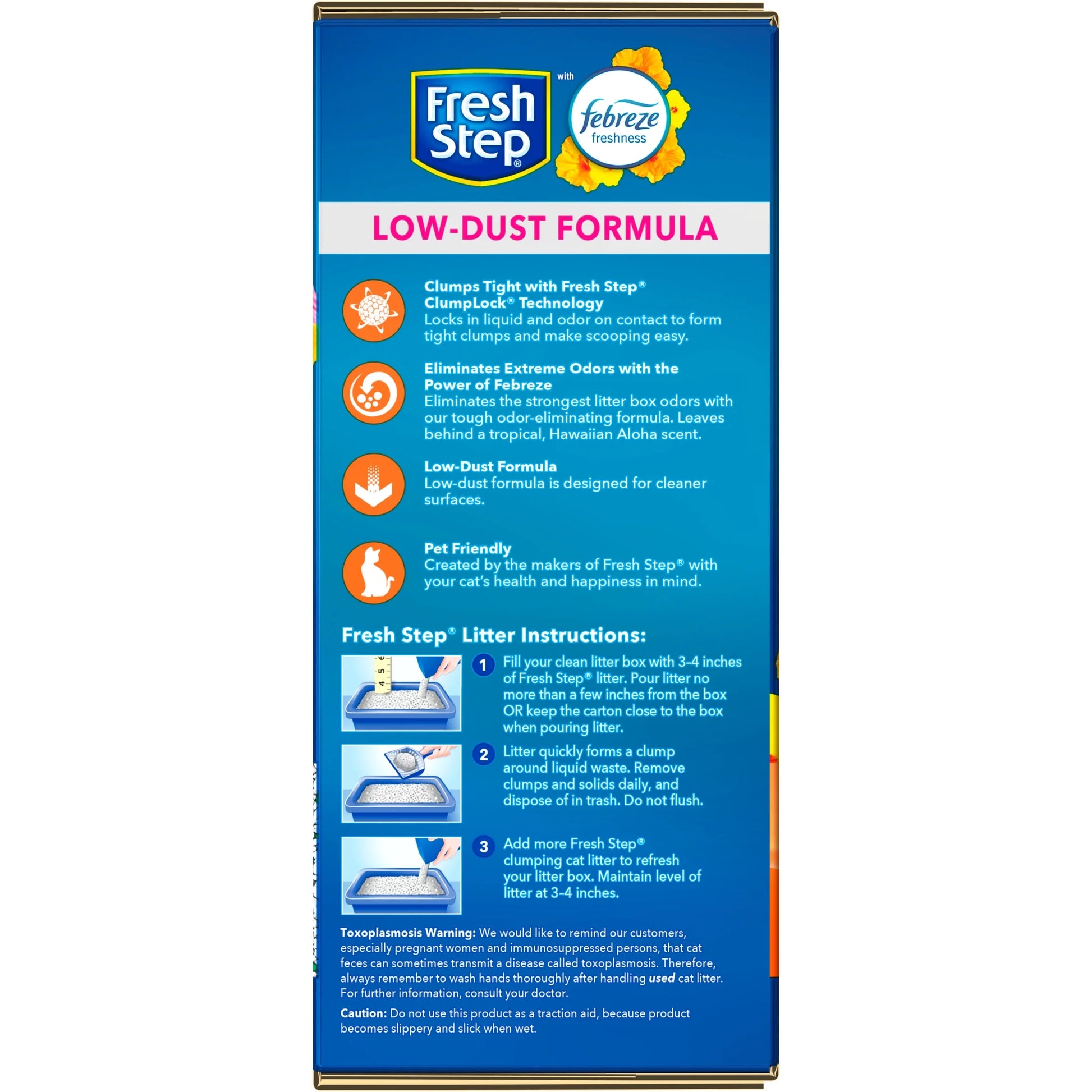 Scented Clumping Cat Litter with the Power of Febreze, Hawaiian Aloha, 25 Lbs