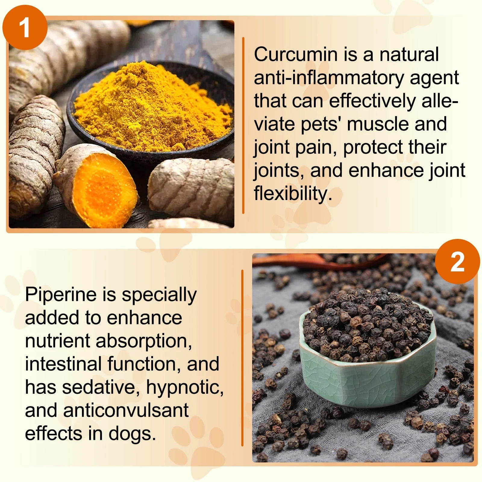 Turmeric Curcumin for Dogs - Dogs Hip and Joint Aid + Support - Heart & Immune Support - Health Supplement with Organic Turmeric, Vitamin B - 180 Chewable Tablets