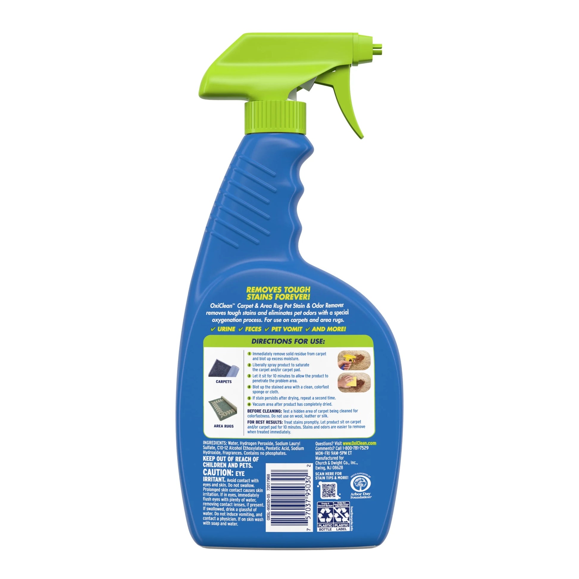 Pet Stain and Odor Remover Spray for Carpets and Rugs, 24 Fl Oz
