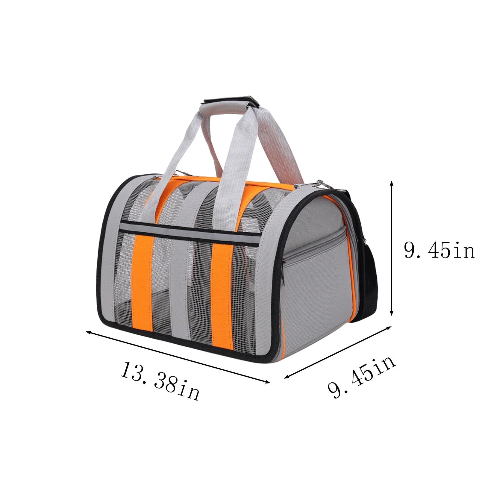 Soft-Sided Pet Carrier for Small to Medium Cats and Dogs up to 15 lbs - Foldable Travel Carrier for Puppies