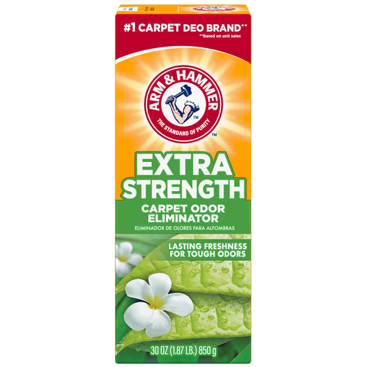 Extra Strength Carpet Odor Eliminator Powder with Fresh Scent, 30 Oz