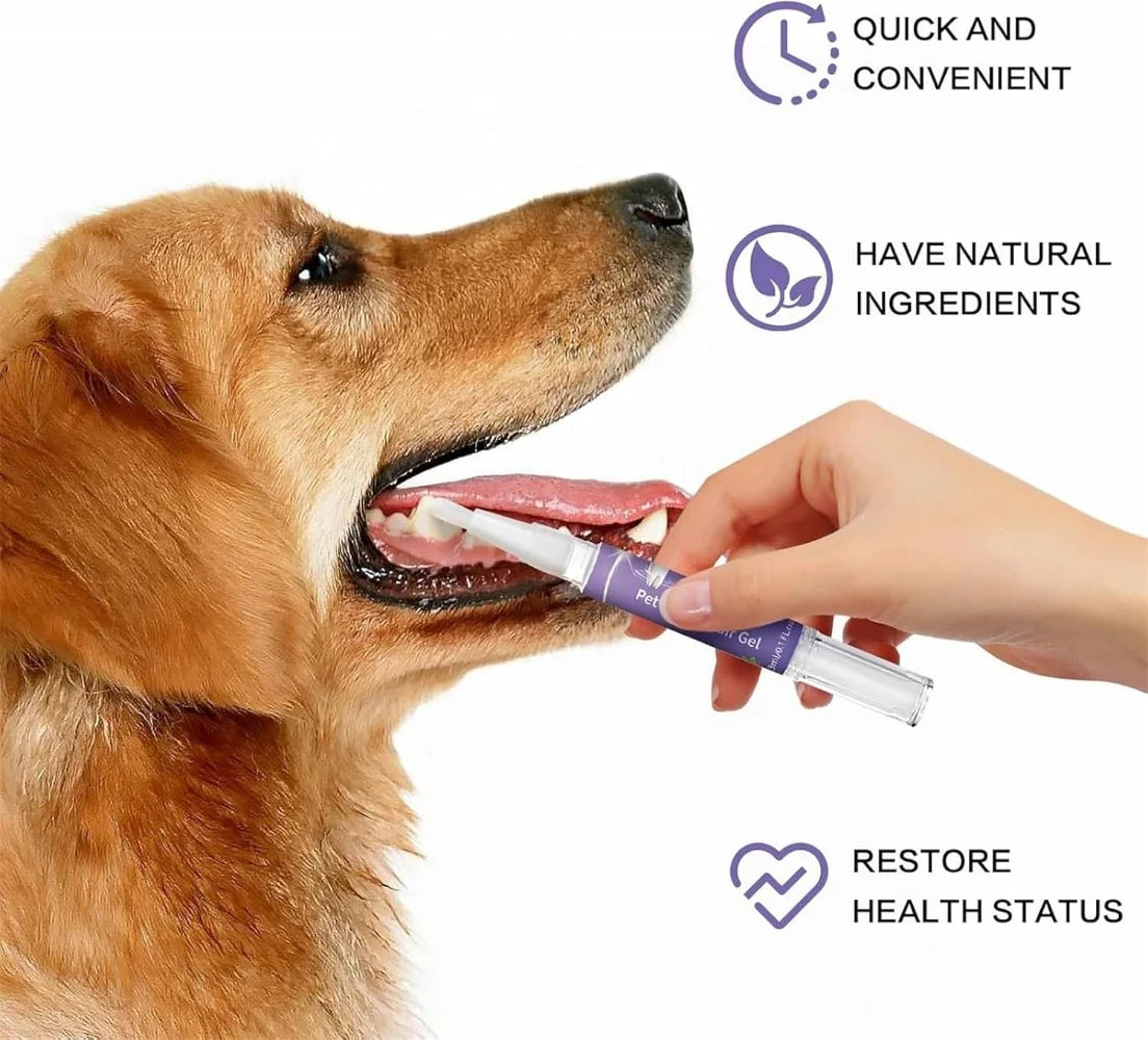 ou Lettuce Pets Toothbrush, Lettuce Pets Dog Toothbrush, Lettuce Pet Oral Repair Gel, Pet Toothbrush Pen, Tooth Cleaning Pen for Dog Cats Dental Care Fresh Breath 