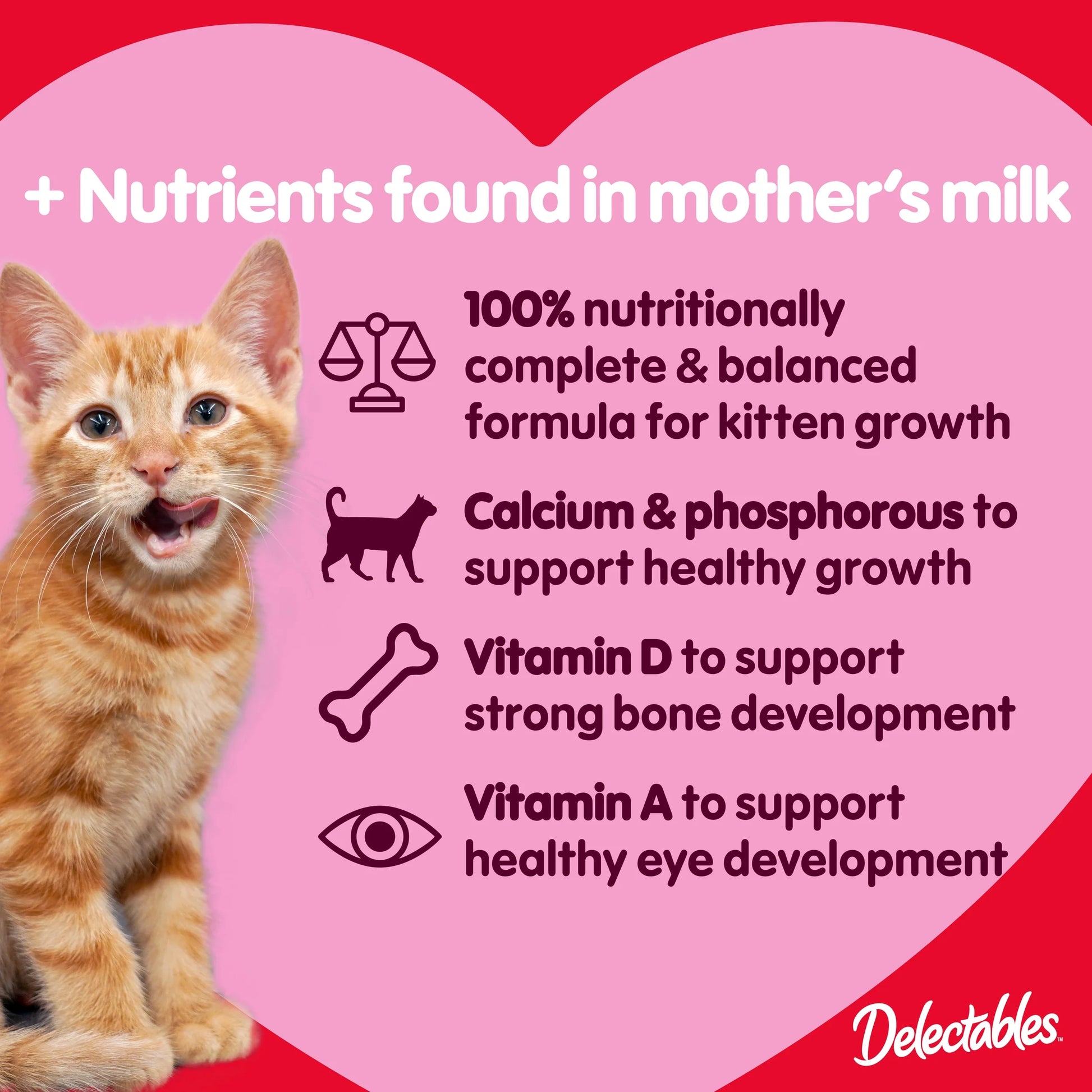 Delectables Squeeze Up for Kittens, Complete and Balanced Lickable Wet Cat Treat Variety Pack, 20 Count