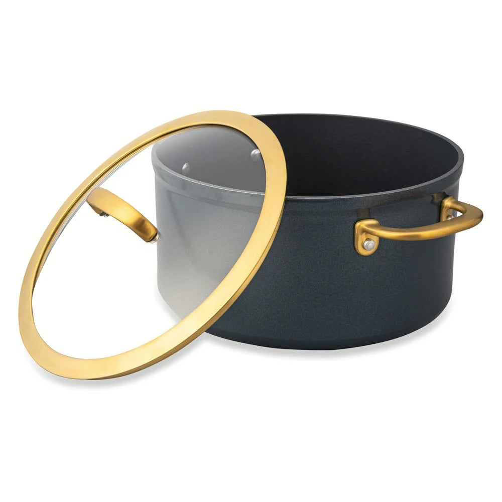 12-Piece Non-Stick Supreme Collection Cookware Set, Pots and Pans Set - Atlantic Blue