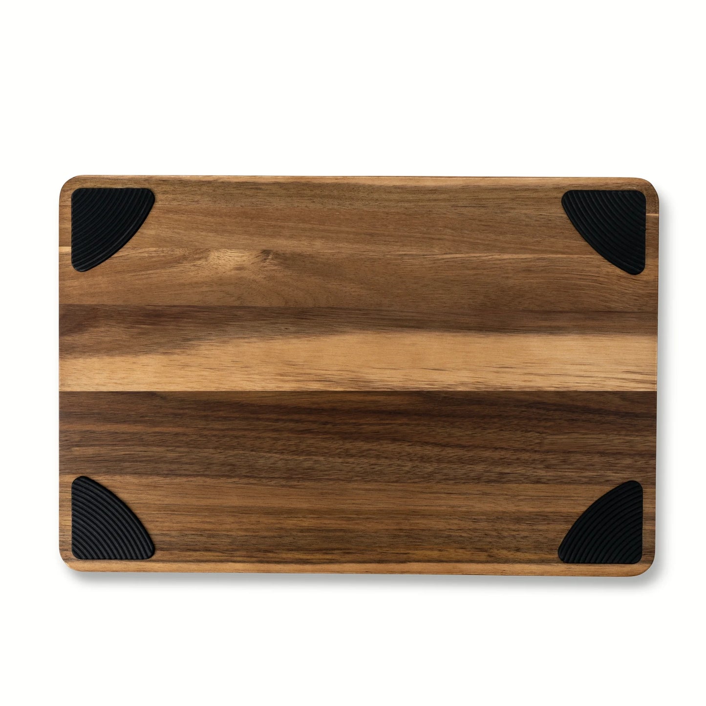 Large 12"X18" Acacia Wood Cutting Board with Triangle Shaped Anti-Slip Grips