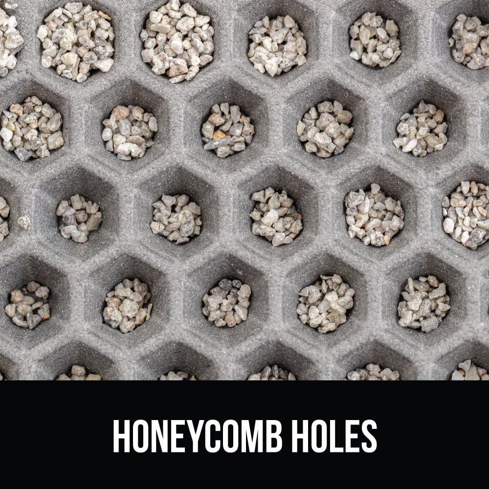 Waterproof Cat Litter Mat, Easy to Clean Honeycomb Waste Trapping Mats, 24X15 Gray