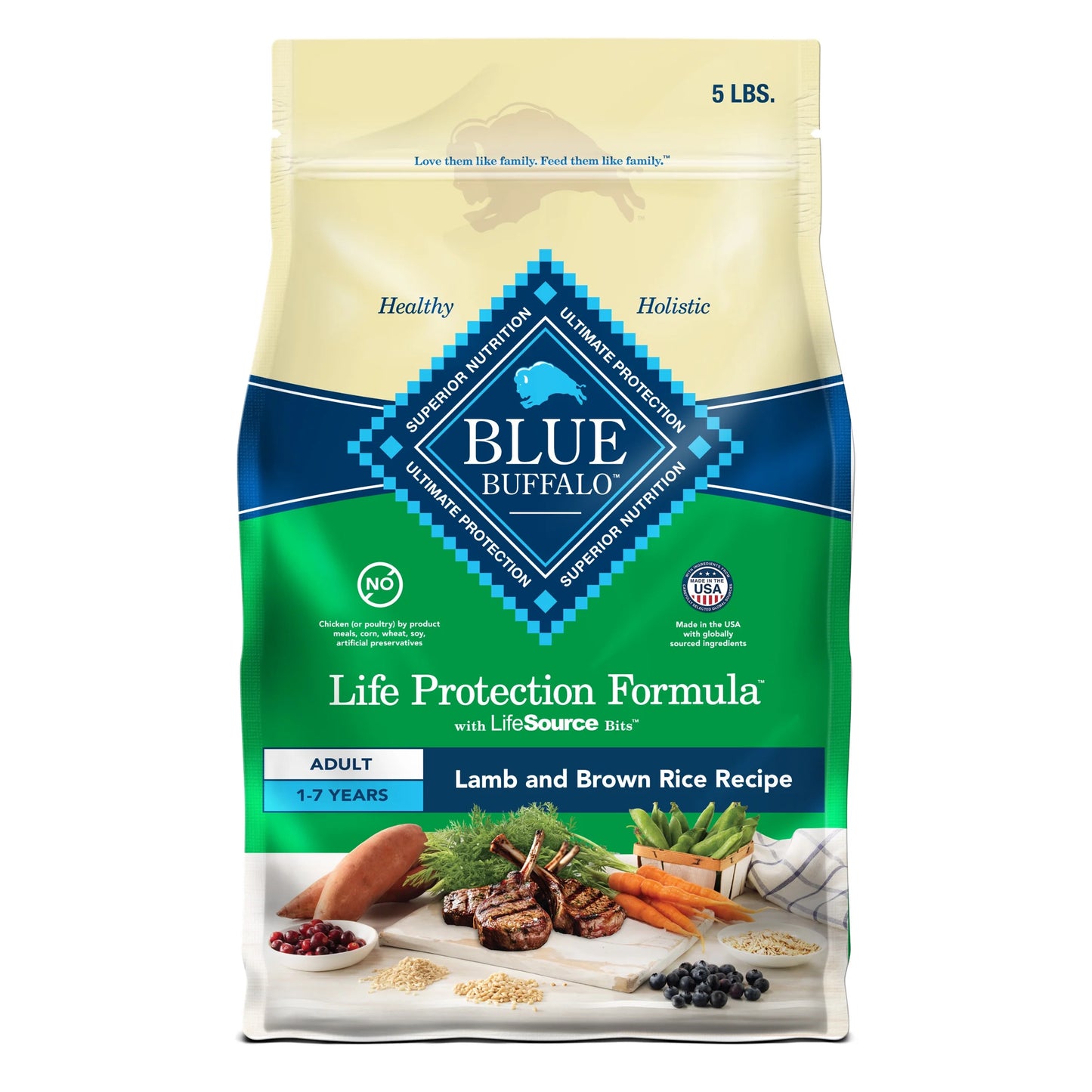 Life Protection Formula Adult Dry Dog Food with Lamb and Brown Rice, 5 lbs.