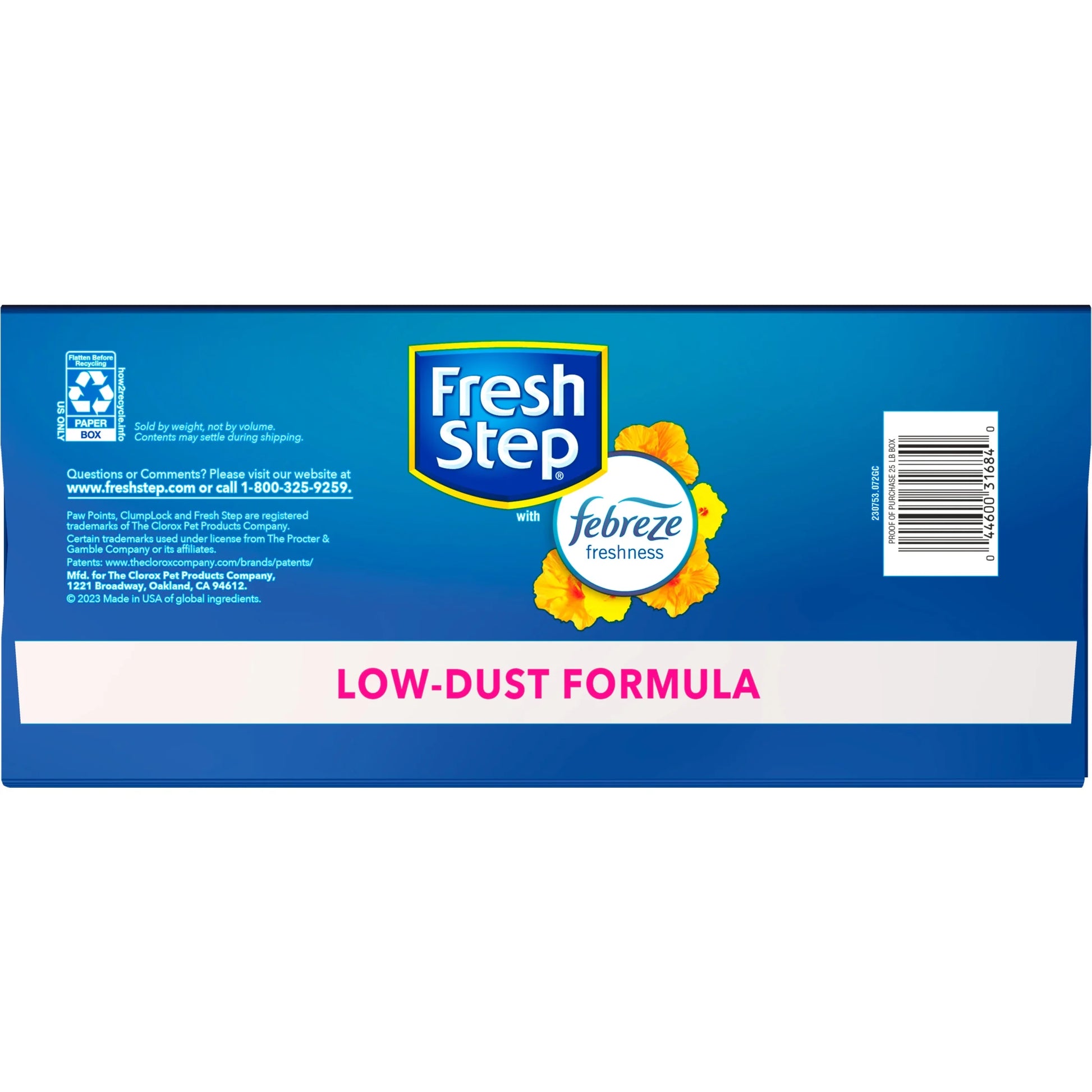 Scented Clumping Cat Litter with the Power of Febreze, Hawaiian Aloha, 25 Lbs