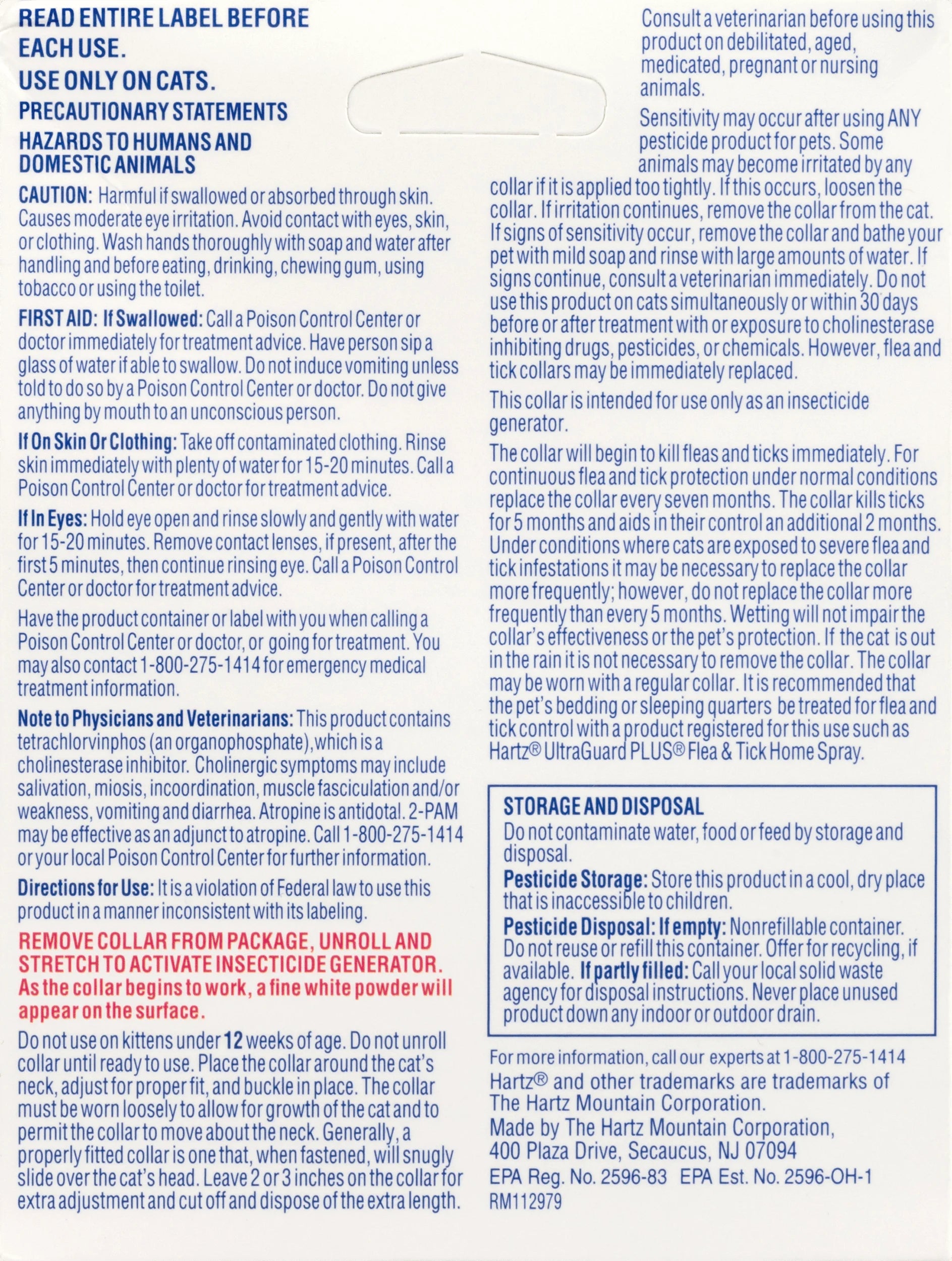 Ultraguard Flea and Tick Collar for Cats and Kittens, Provides 7 Months of Protection, Single Collar