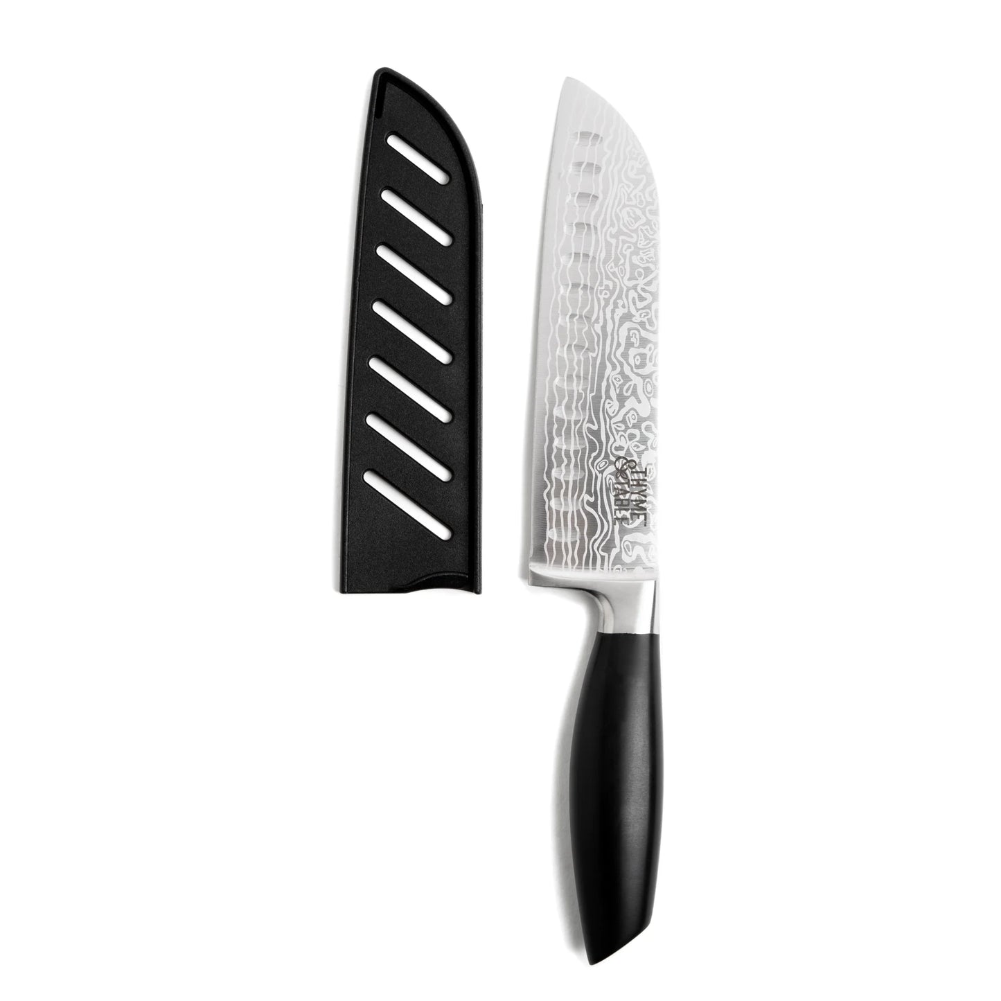 High Carbon Stainless Steel Kitchen 7" Santoku Knife