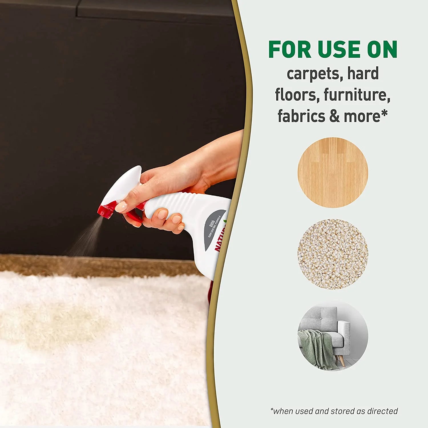 Enzymatic Dog Urine Remover for Carpets, Hard Floors, Fabrics, and Furniture - 24 Oz