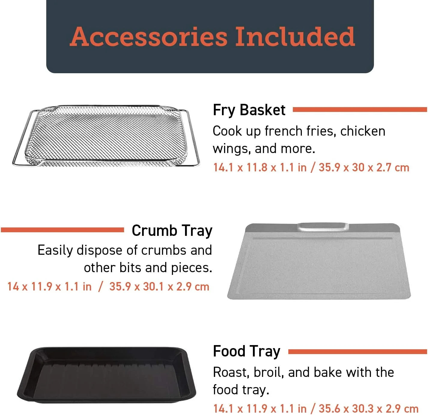 9-Slice Smart Ceramic Air Fryer Toaster Oven, Stainless Steel, Silver