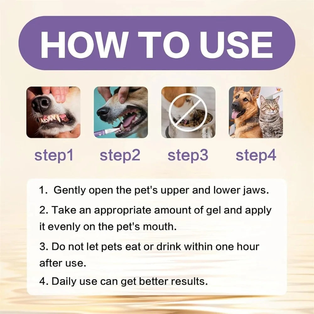 ou Lettuce Pets Toothbrush, Lettuce Pets Dog Toothbrush, Lettuce Pet Oral Repair Gel, Pet Toothbrush Pen, Tooth Cleaning Pen for Dog Cats Dental Care Fresh Breath 