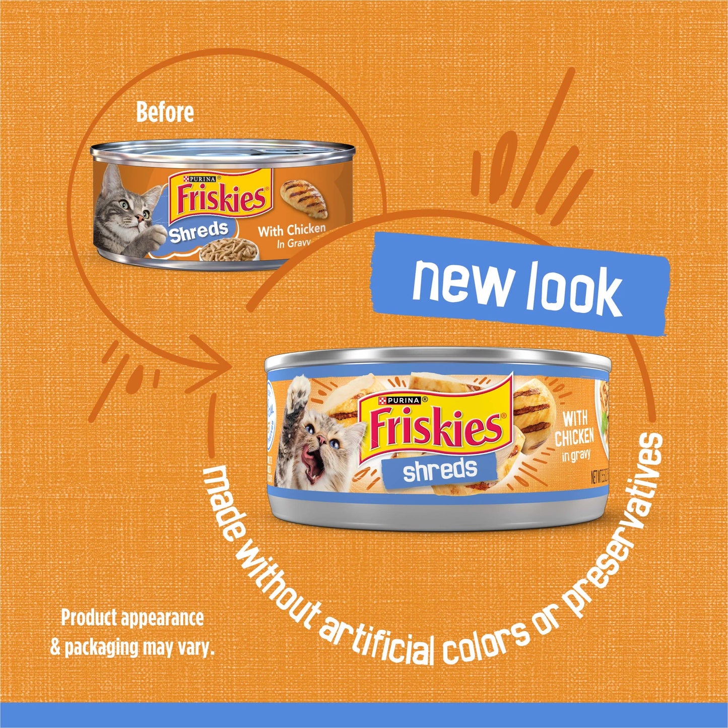 Purina Shredded Chicken in Gravy Wet Cat Food, 5.5 Oz Can