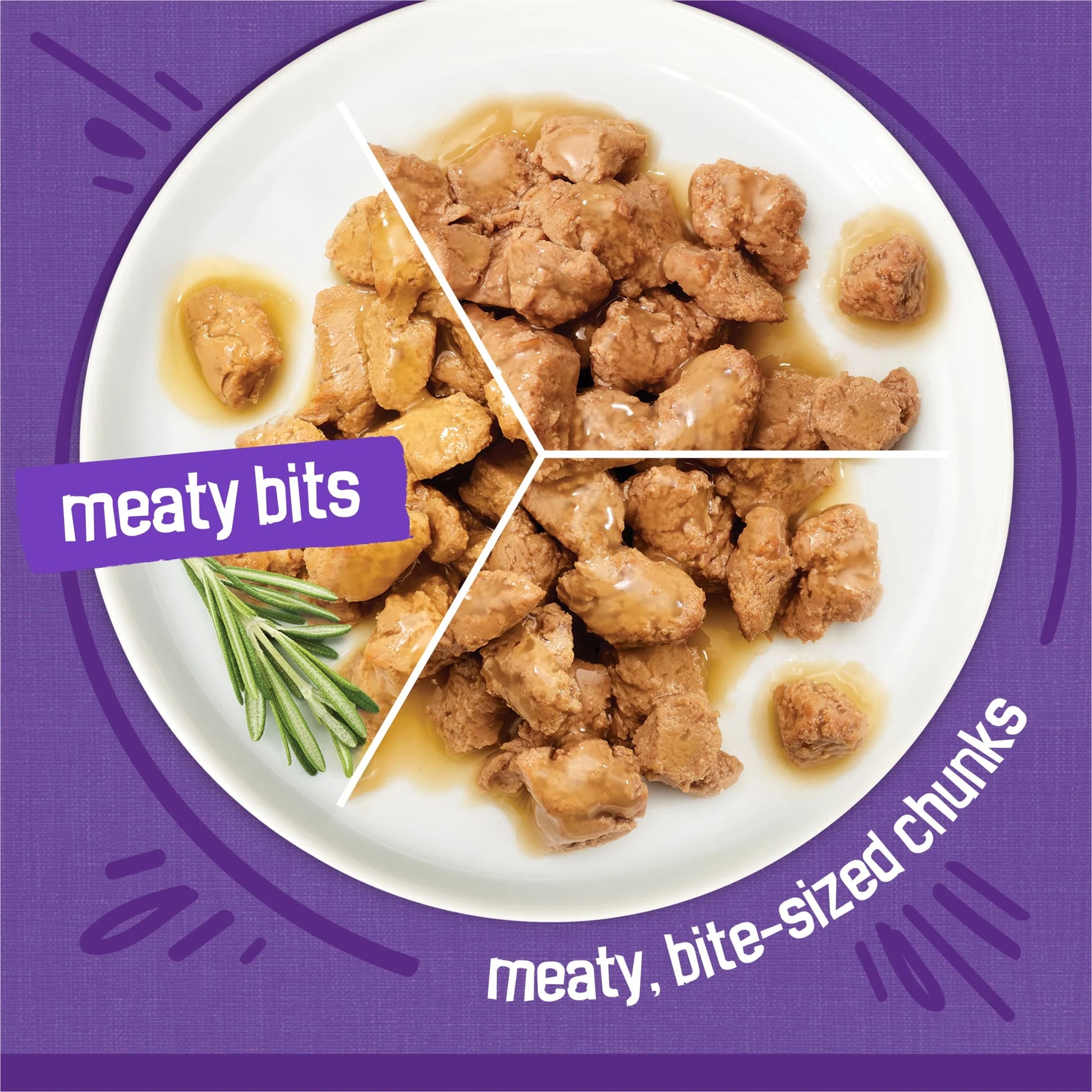 Meaty Bites Wet Cat Food Variety Pack, 5.5 Oz Cans, 24 Count