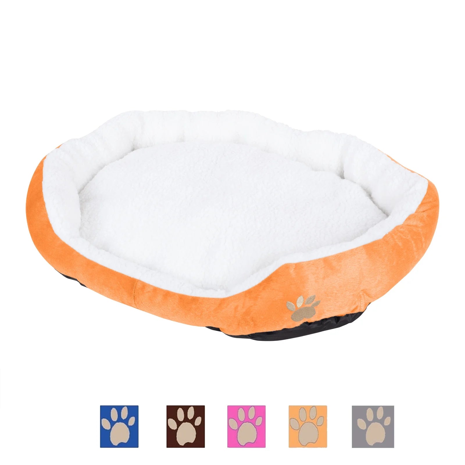 Dog Beds for Small Dogs Puppy Bed Pet Cats Bed with Removable Cushion for Indoor Cats Dogs, Orange