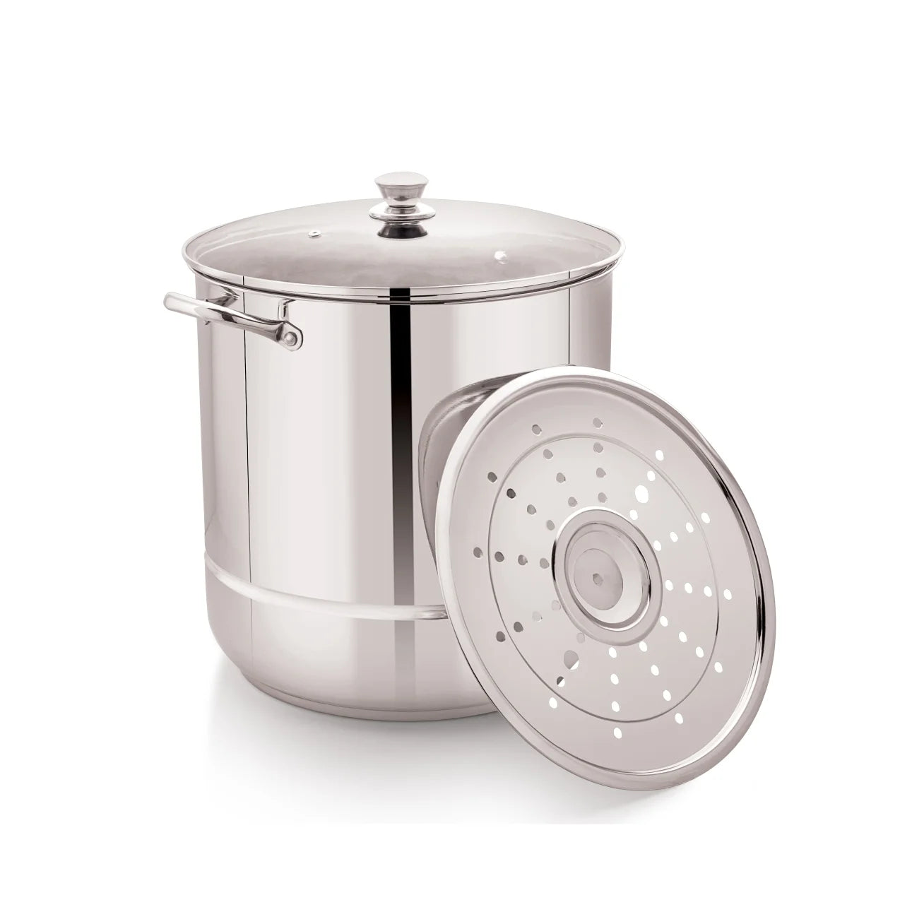 MS SS 28QT STOCK POT STEAMER