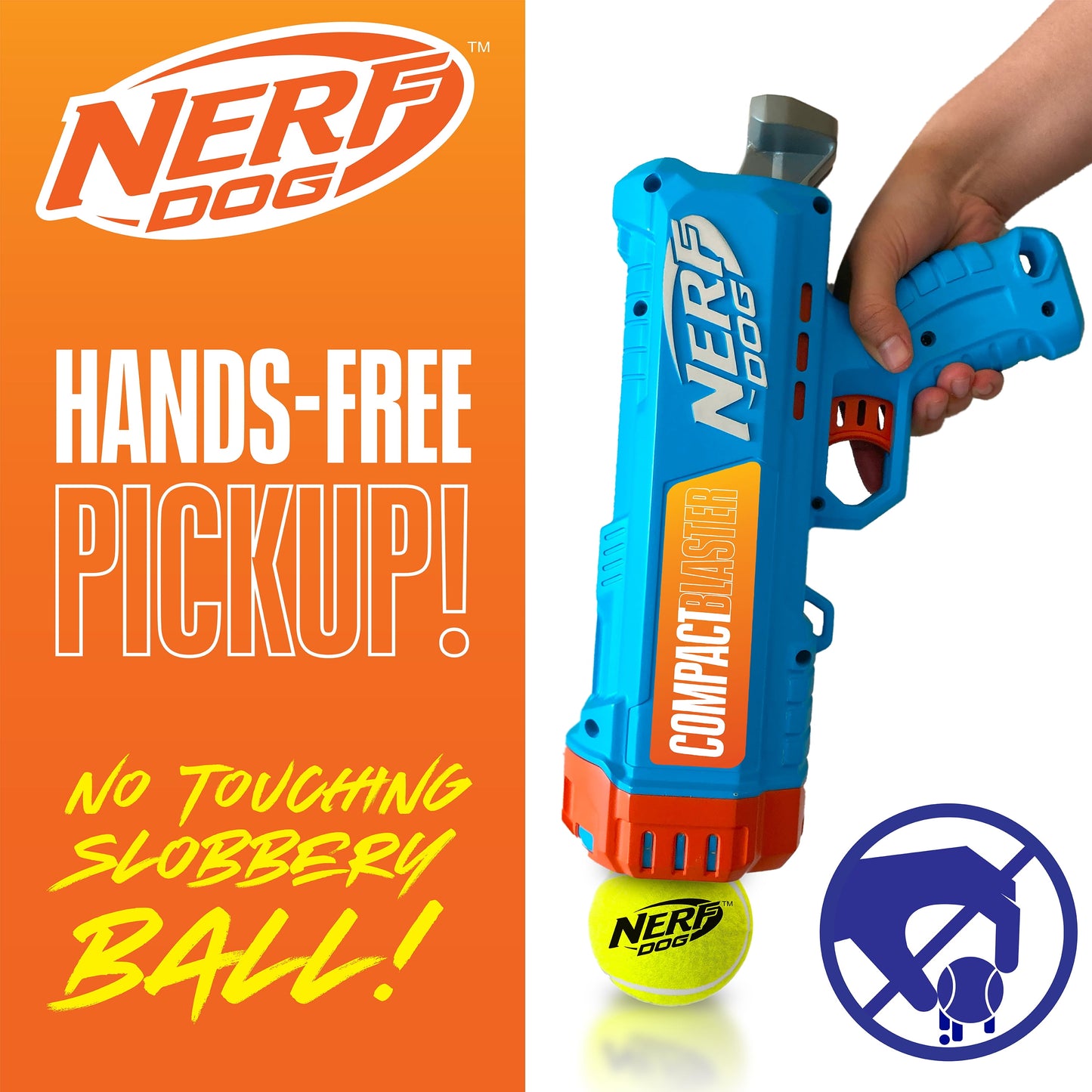Compact Tennis Ball Launcher with Two Balls, 12-Inch