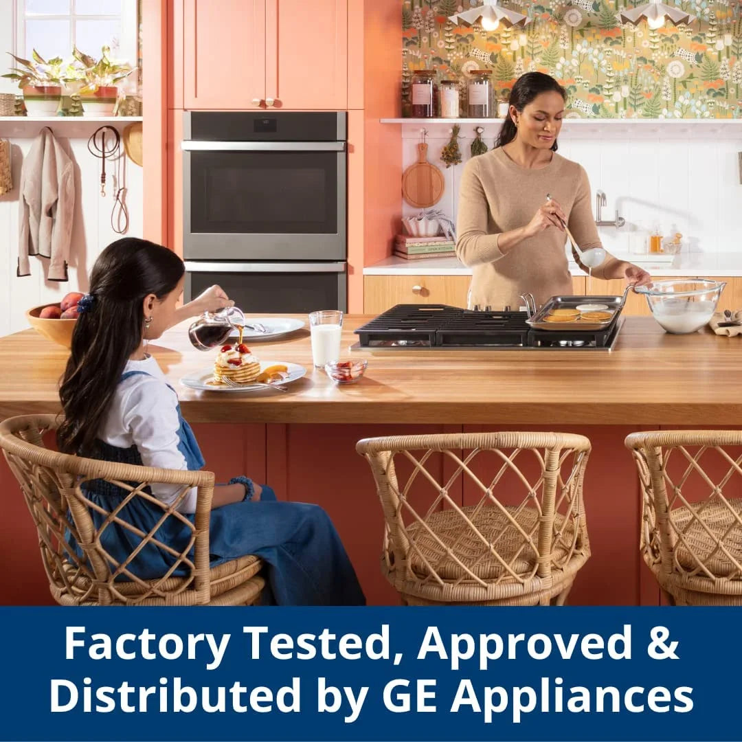 Appliances Broiler Pan with Rack for Oven, Non-Stick Pan, 2 Piece Black Porcelain Coated Steel Roasting Pan, WB48X10056