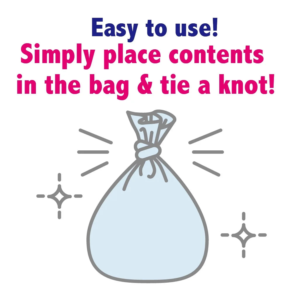 Odor-Sealing Cat Waste Disposal Bags - 90 Scent-Free Bags for Pet Waste and Litter Management