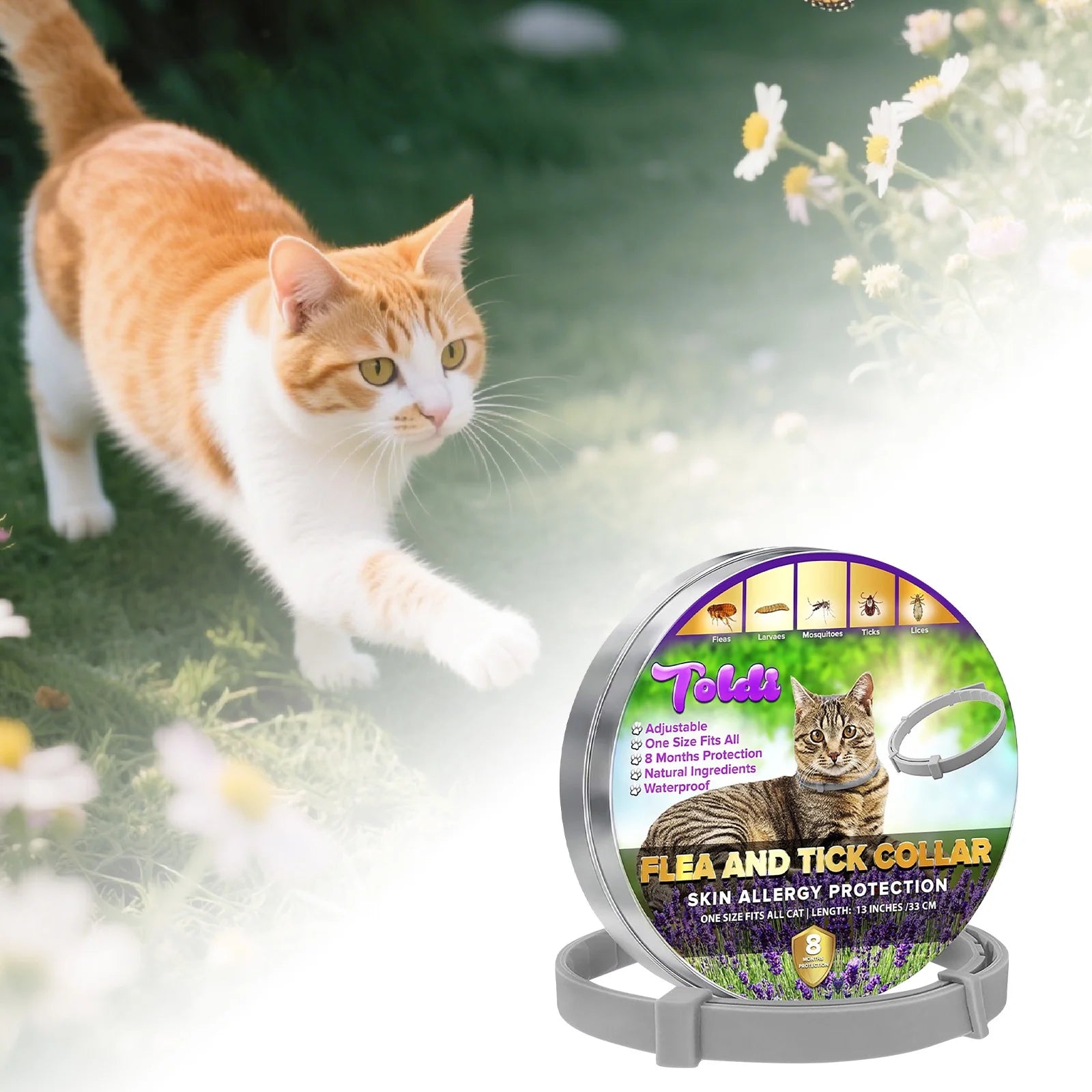 8-Month Flea and Tick Prevention Collar for Cats