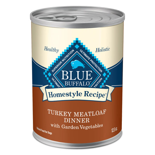Homestyle Recipe Adult Wet Dog Food, Turkey Dinner, 12.5 oz Can