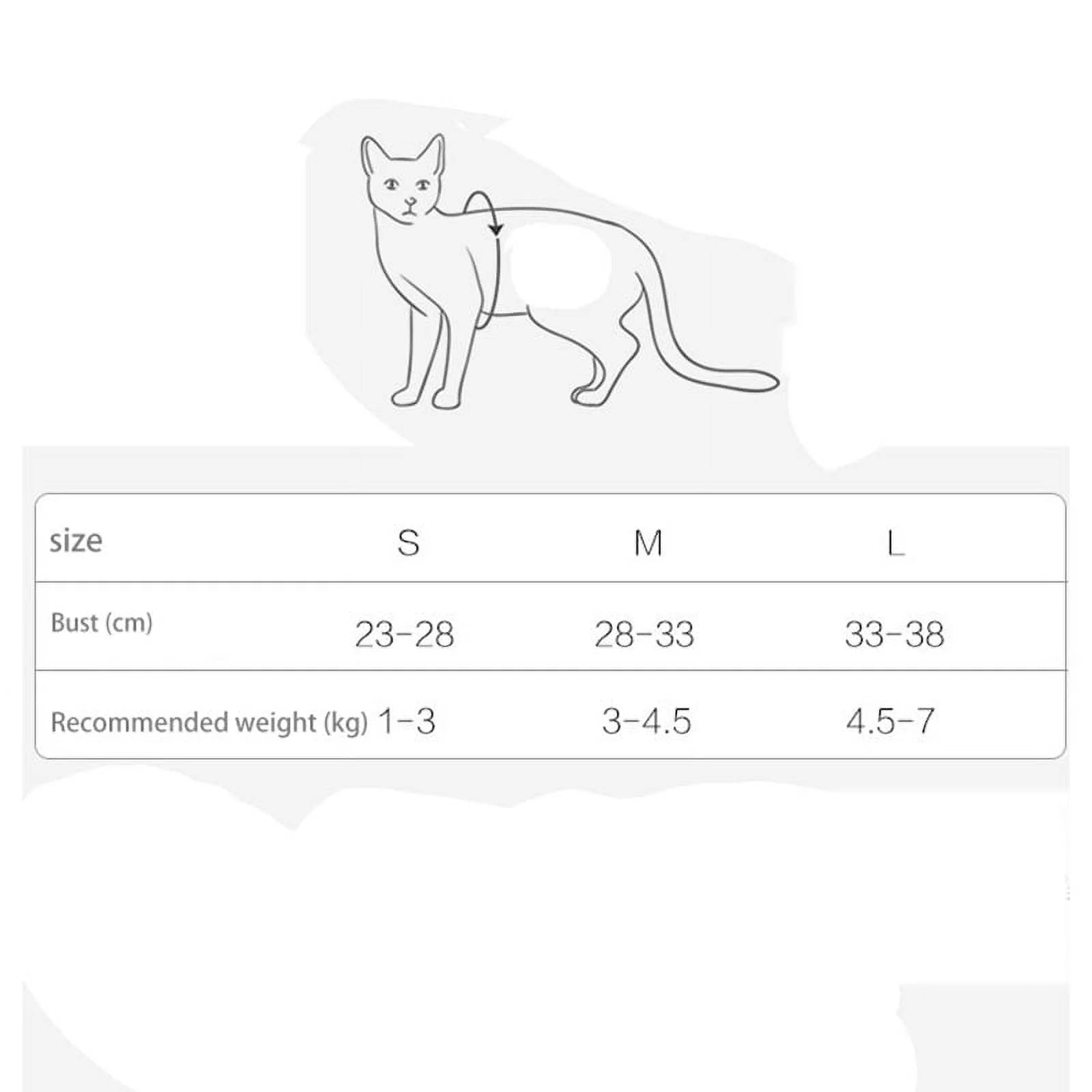 Cat Harness and Leash Set for Walking - Escape-Proof Soft Adjustable Vest, Breathable Jacket in Blue, Size Large (10-15.5 lbs)