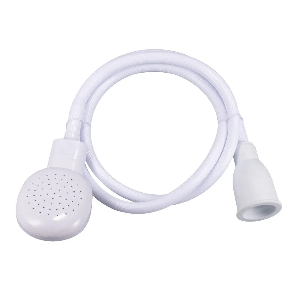 Hose Wash Dogs ,Hair Dog Pet Sh Ower Sprays Hose Bath Tub Sink Faucet Attachment Wash Durable (White)