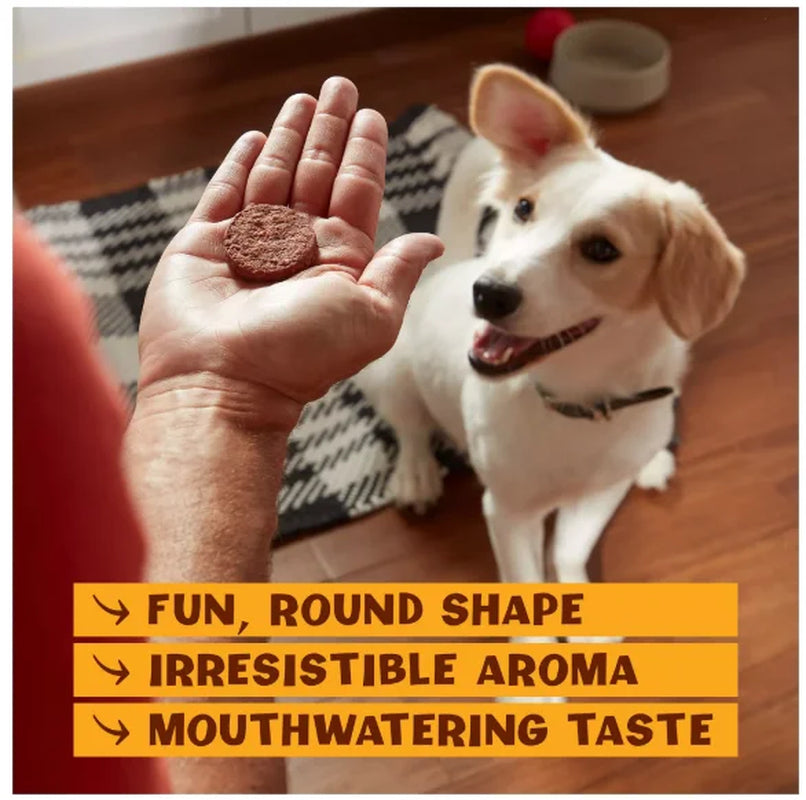 Rounds Dog Treats for All Ages - Beef & Short Rib, 20.5 Oz
