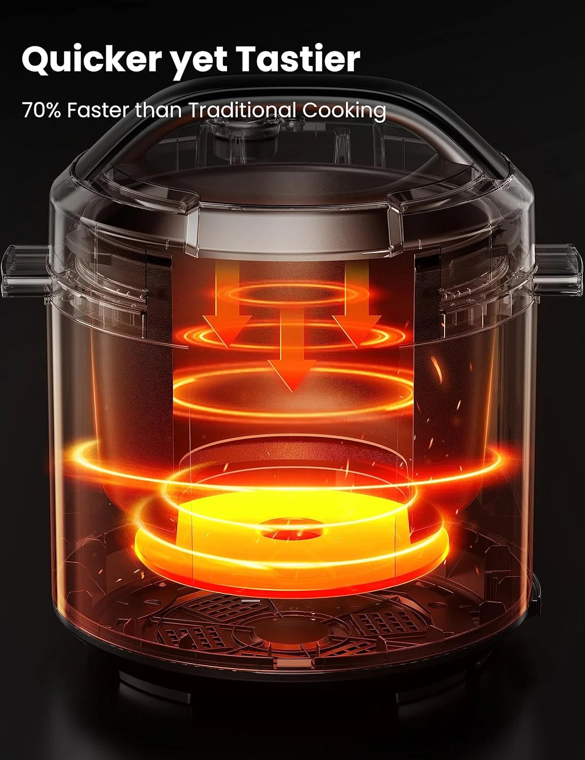 COMFEE’ 6QT Electric Pressure Cooker, 9-In-1 Instant Multi Cooker Olla De Presion Rice Cooker Slow Cooker Steamer Sauté Yogurt Maker Non-Stick Pot