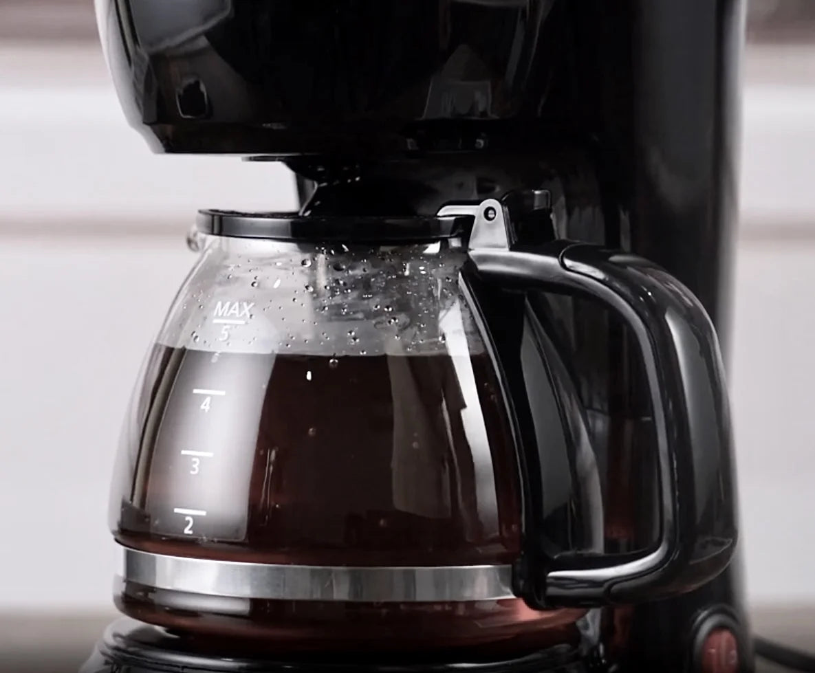 5-Cup Drip Coffee Maker Black, New