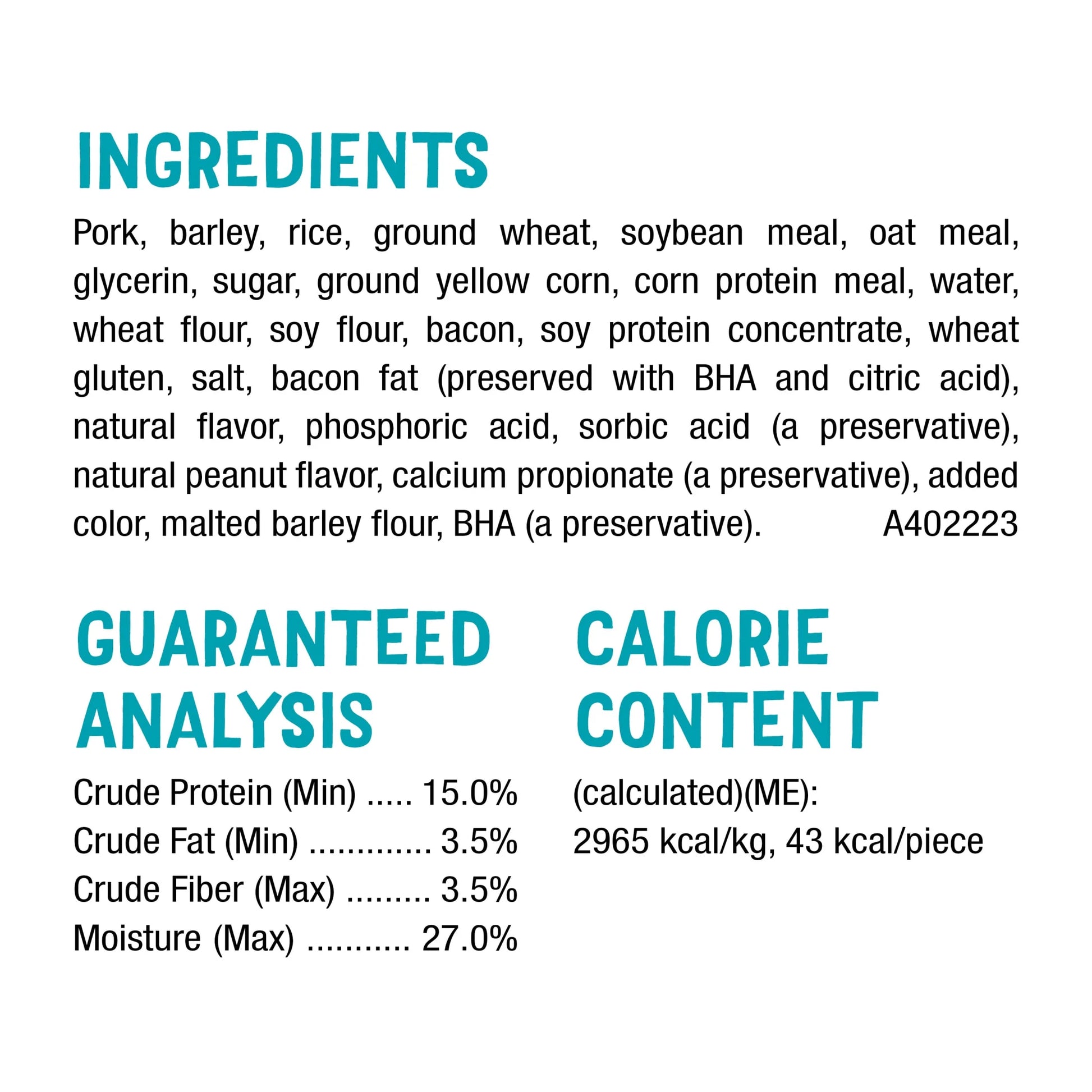 Purina  Flavor Stix Dog Treats with Real Bacon and Peanut Butter, 40 oz Pouch