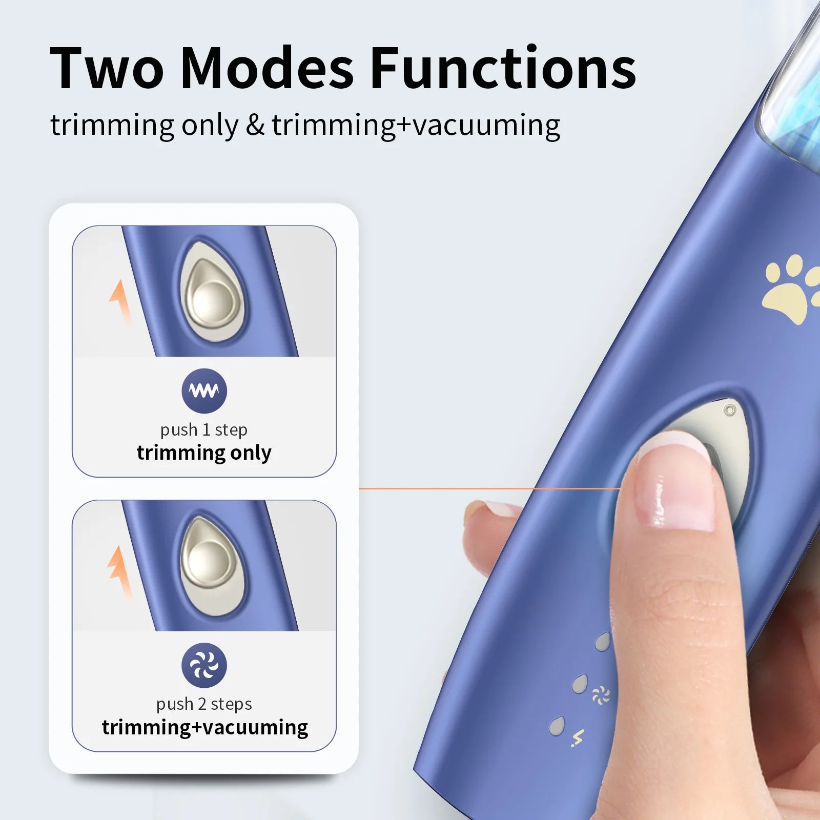 Vacuum Pet Hair Clipper Pet Feet Hair Trimmer Grooming Tool Dog Shaver Buttocks Ears Eyes Hair