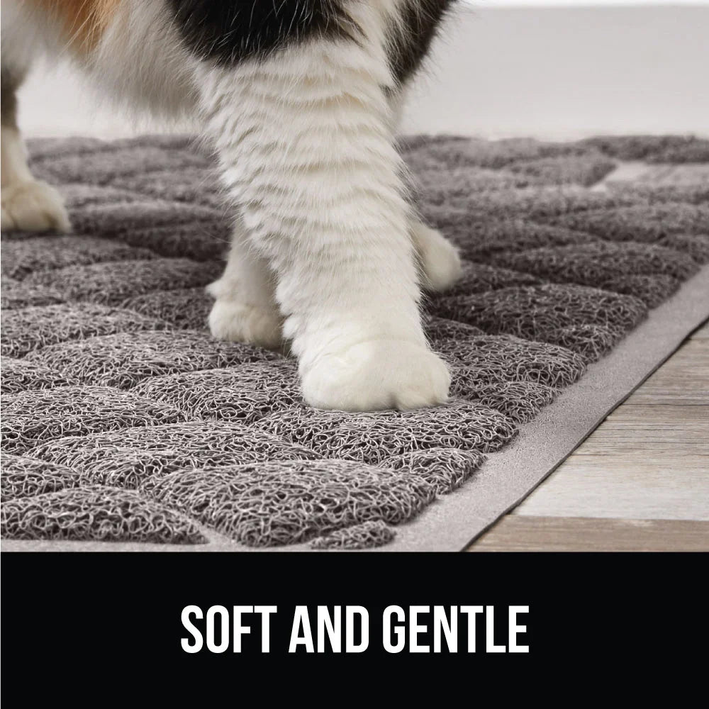 Original Premium Durable Cat Litter Mat, XL Jumbo, No Phthalate, Water Resistant, Traps Litter from Box and Cats, Scatter Control, Mats Soft on Kitty Paws, Easy Clean Mats Ext