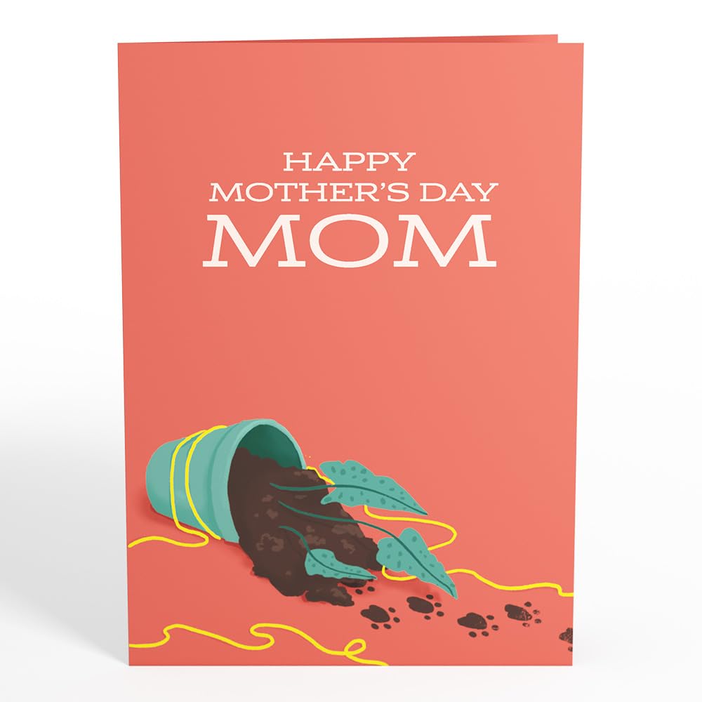 Lovepop Mother's Day Pop-Up Card for Her - 3D Greeting Cards for Mom, Wife, Women - Thanks for Putting Up with My Crap - 5" x 7" Card - Blank Notecard & Envelope Included